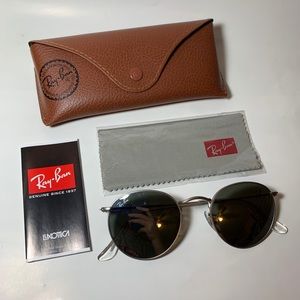 Ray Ban Round Flash Sunglasses